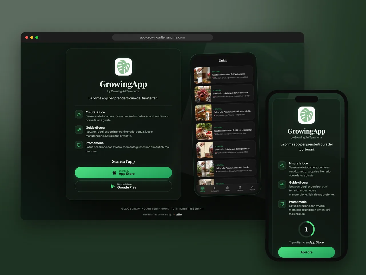 Growing App · App · piante
