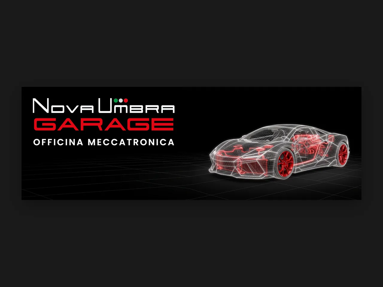 Nova Umbra Garage · 420×140 workshop sign