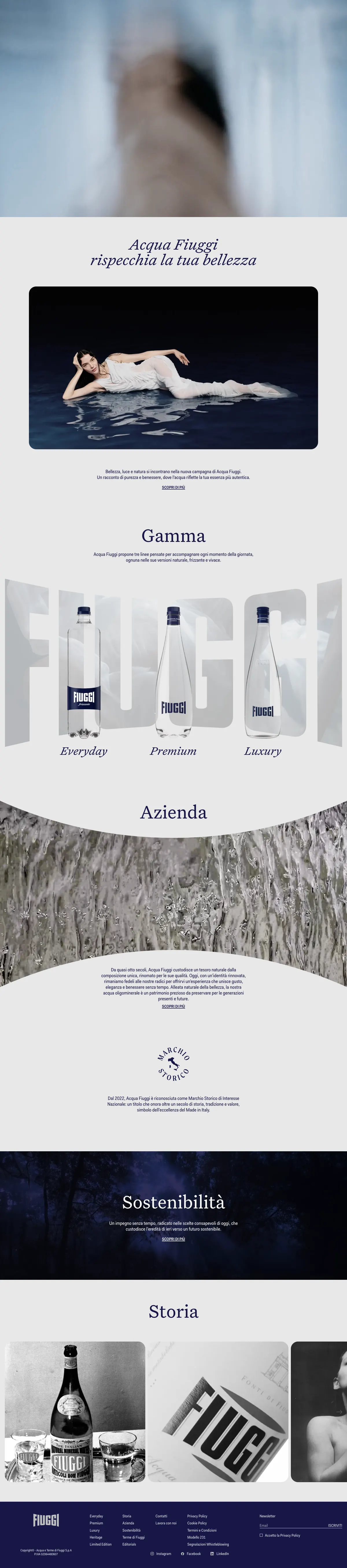 Acqua Fiuggi — Site preview