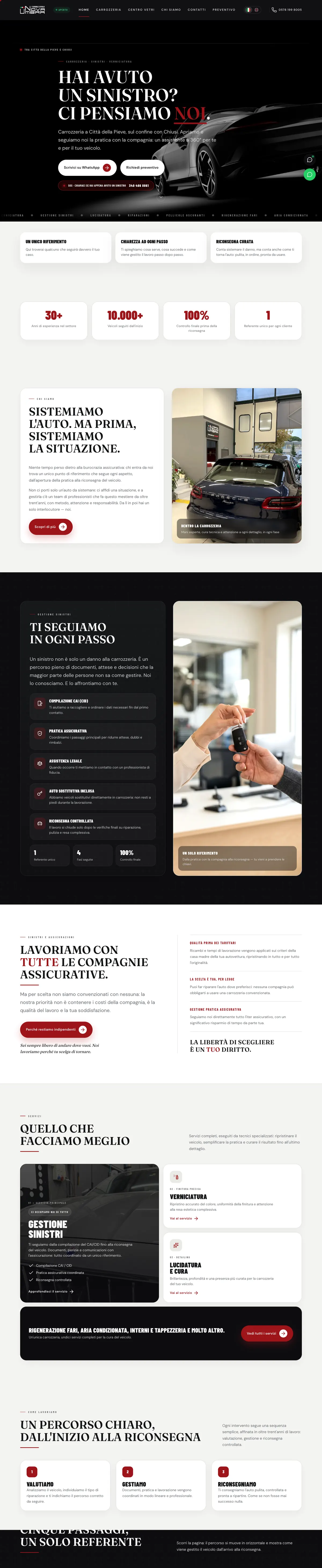 Carrozzeria Nova Umbra — Anteprima del sito
