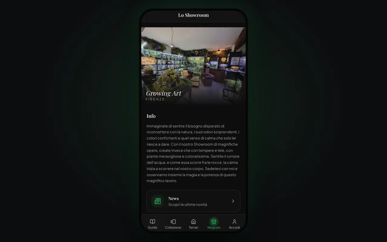 Growing App — schermata 2