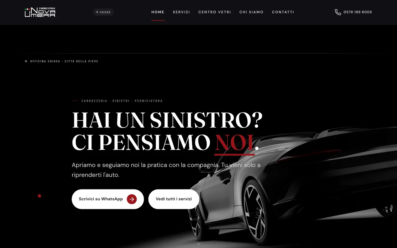 Carrozzeria Nova Umbra — anteprima del progetto