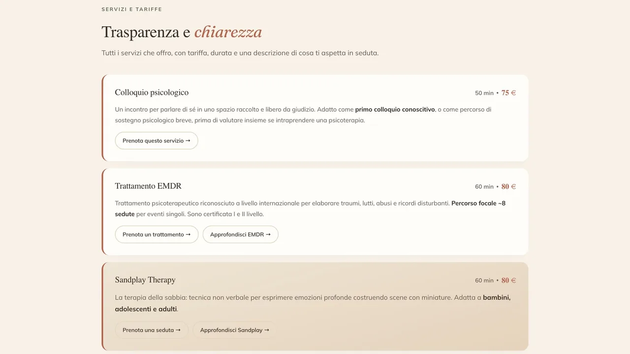 Studio di psicologia clinica — schermata 2