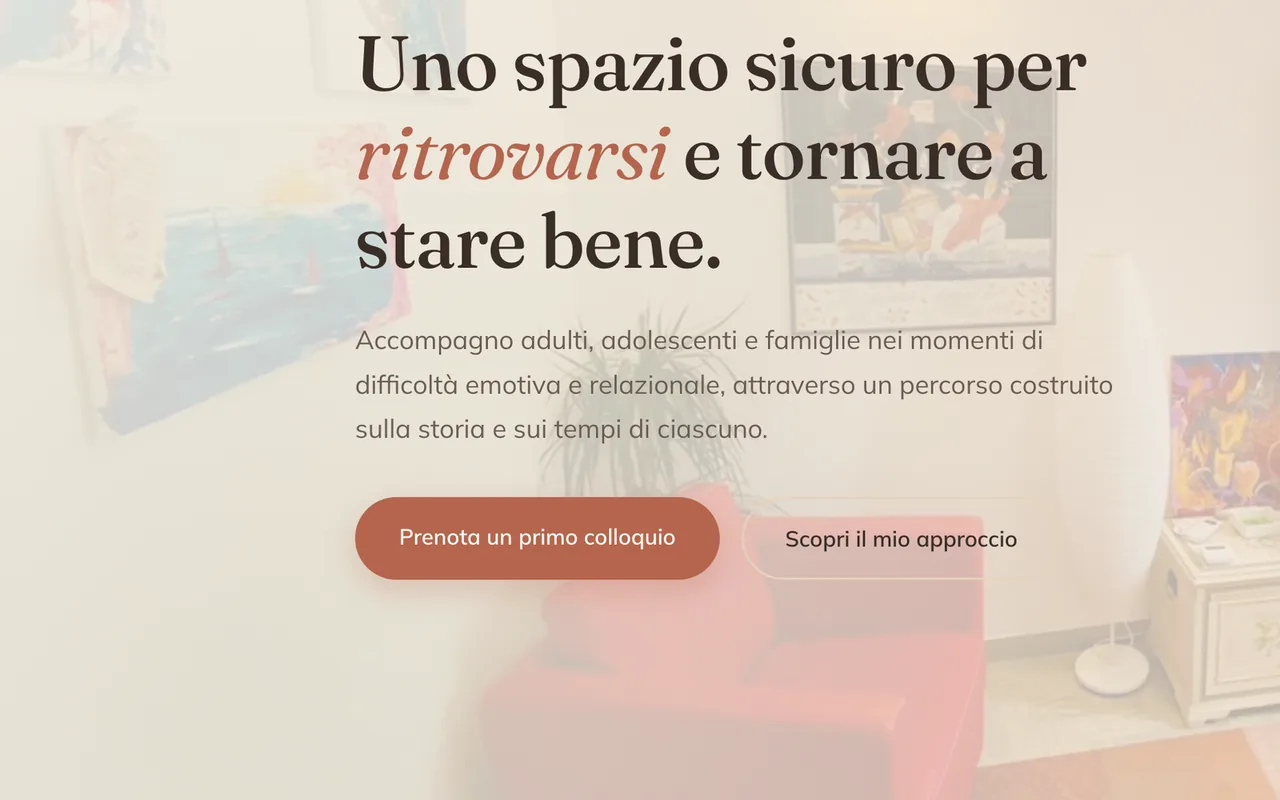 Studio di psicologia clinica — anteprima del progetto