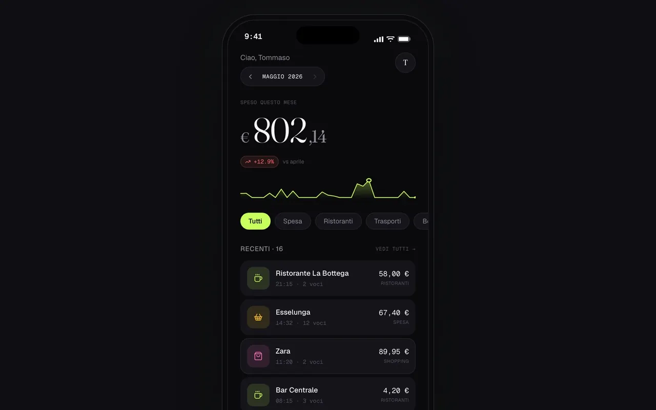 Tally — anteprima del progetto